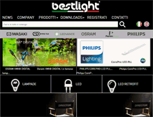 Tablet Screenshot of bestlight.it